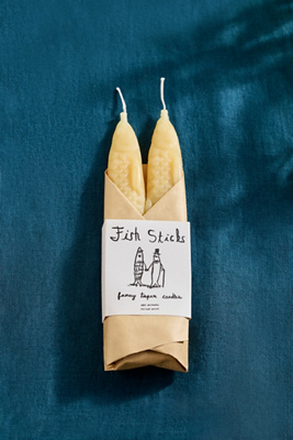 Tinned Candle Beeswax Taper Candles