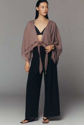 Poncho Transparente en Capas By Anthropologie