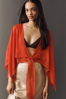 By Anthropologie Transparenter Schicht-Poncho