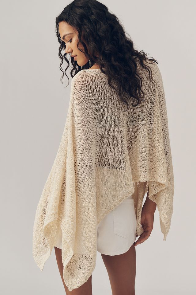 Gauze Knit Poncho | Anthropologie