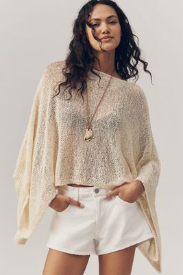 Gauze Knit Poncho