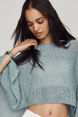 Gauze Knit Poncho