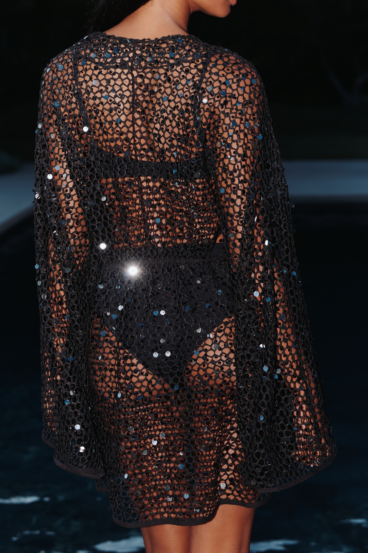 By Anthropologie Netted Sequin Tunic