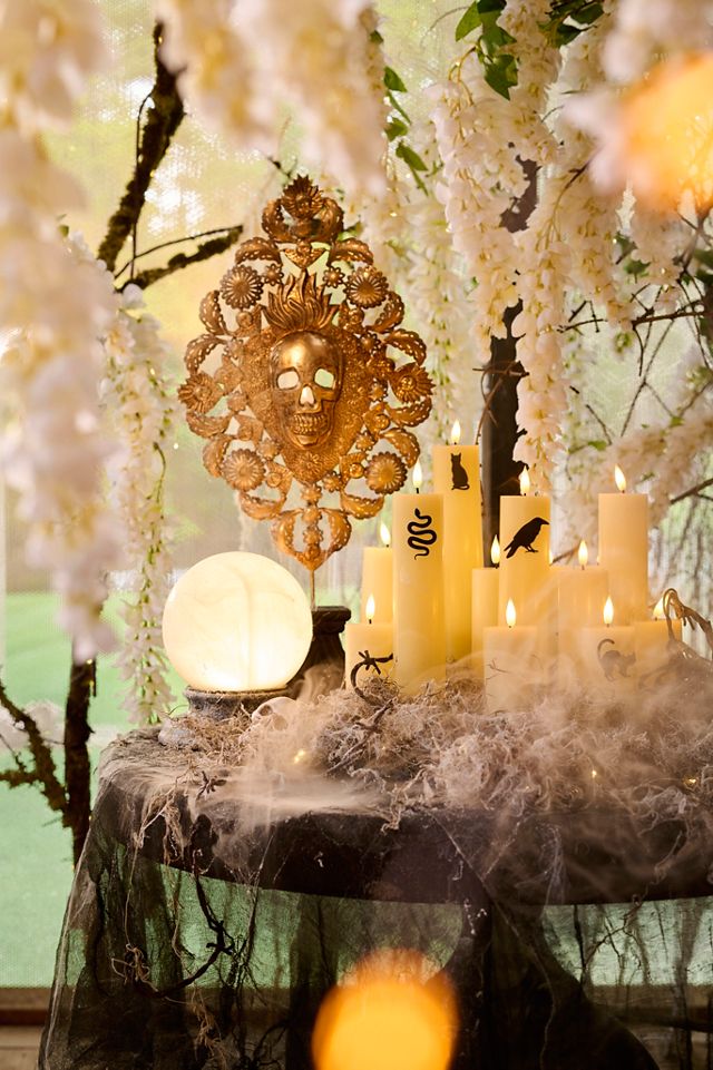 Gilded Skull Votive Holder #2