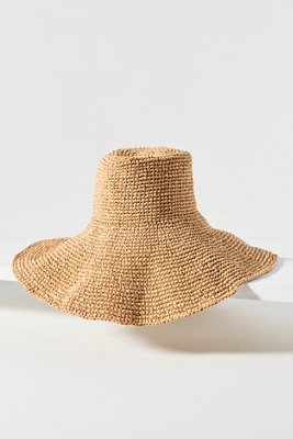 Brunna.co Ulu Raffia Floppy Hat In Brown