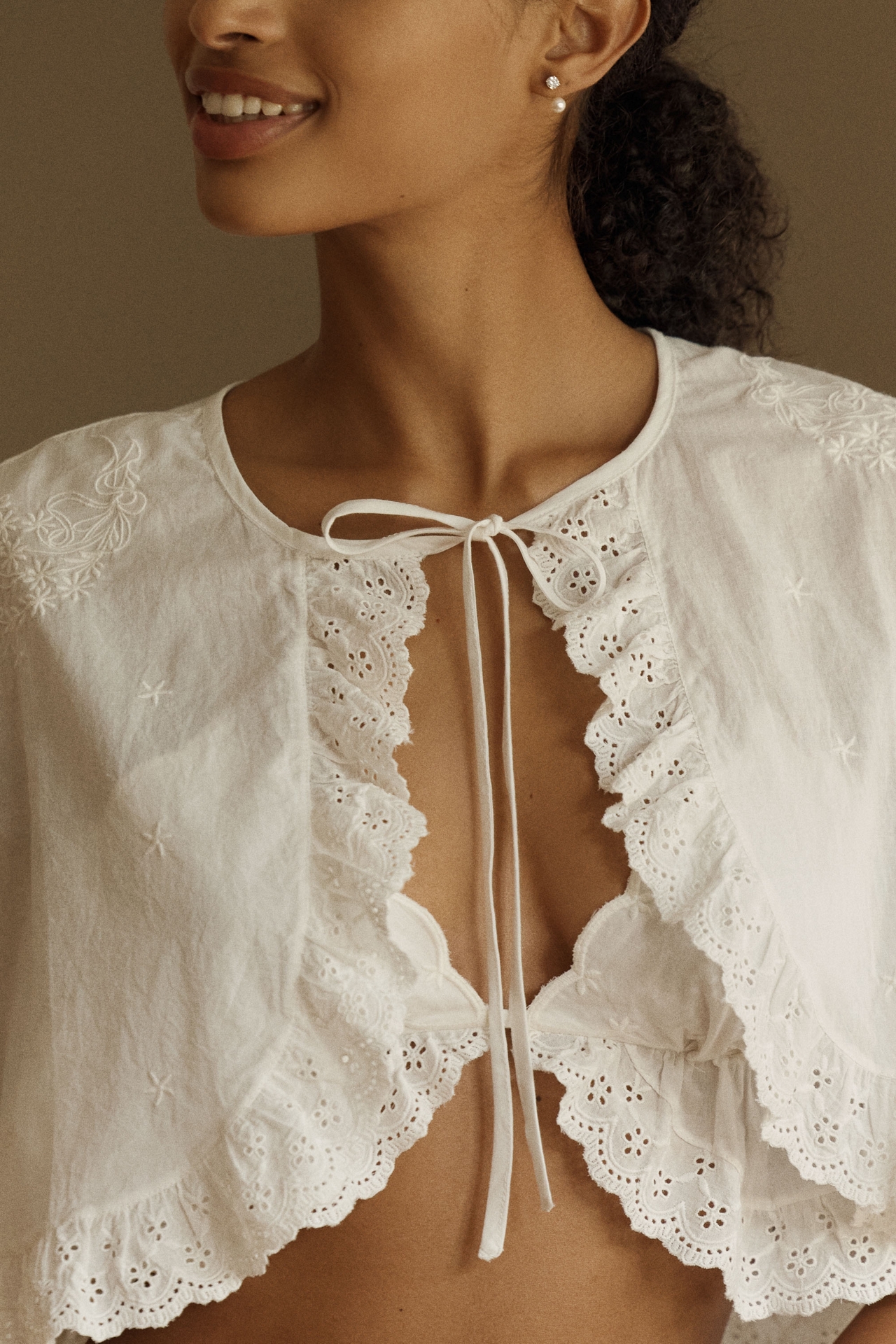 BHLDN Cottage Cotton Three-Piece Nap Set
