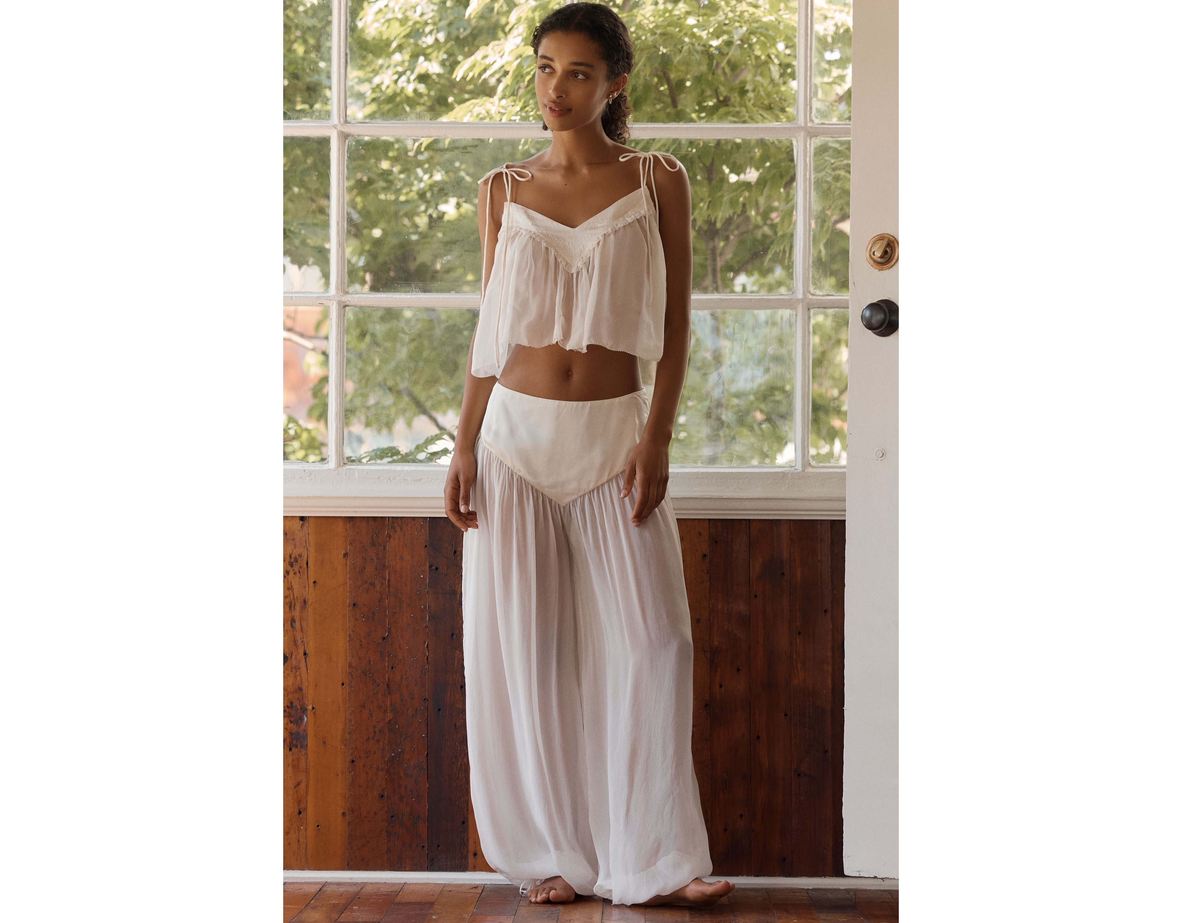 BHLDN Sheer Cropped Cami