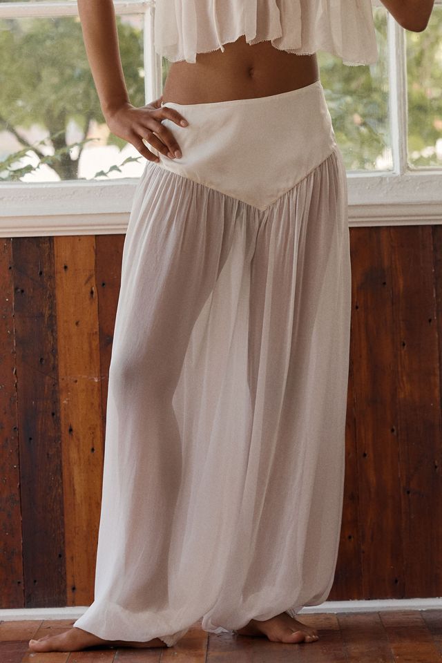 BHLDN Sheer Balloon Pants | Anthropologie