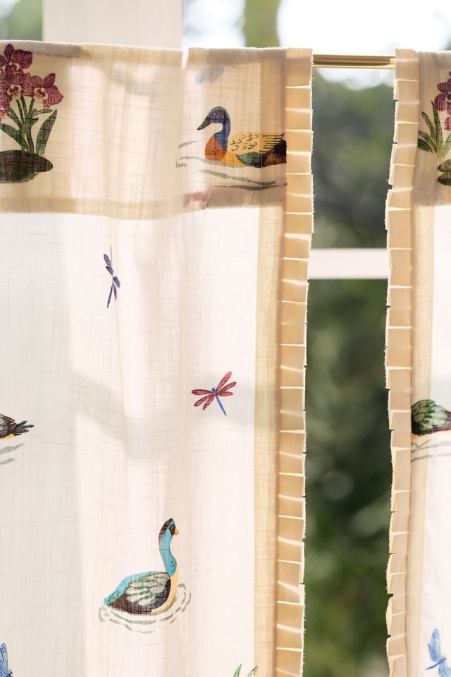 Printed Cotton Duck Curtain #1