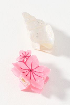 Frasier Sterling Summer Claw Clips, Set of 2