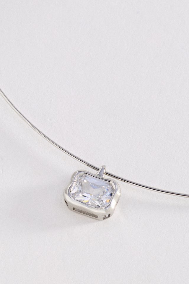 Bezel Stone Pendant Necklace #1