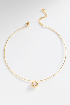 Bezel Stone Pendant Necklace