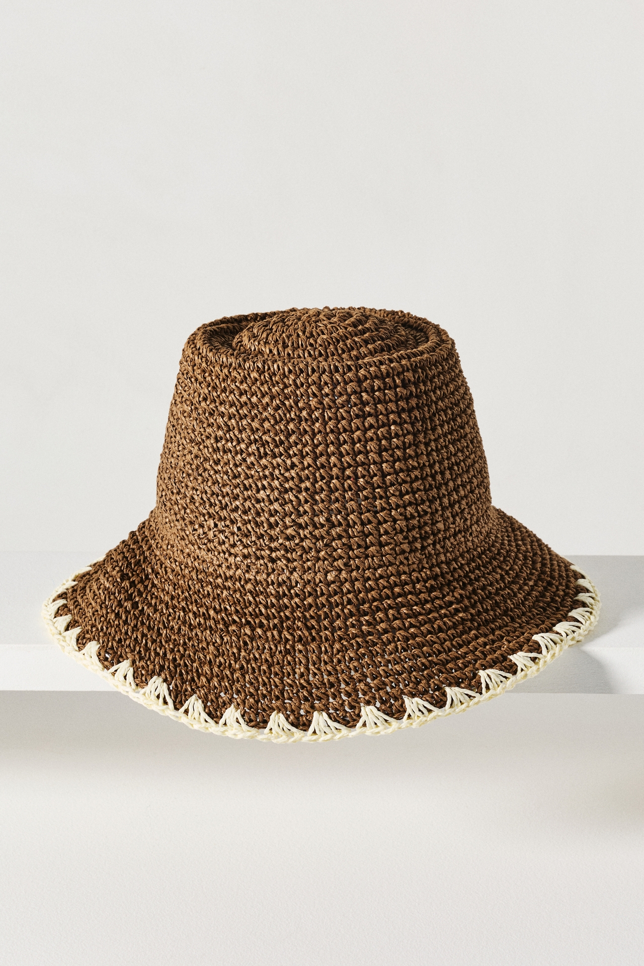 Wyeth Straw Whipstitch Bucket Hat