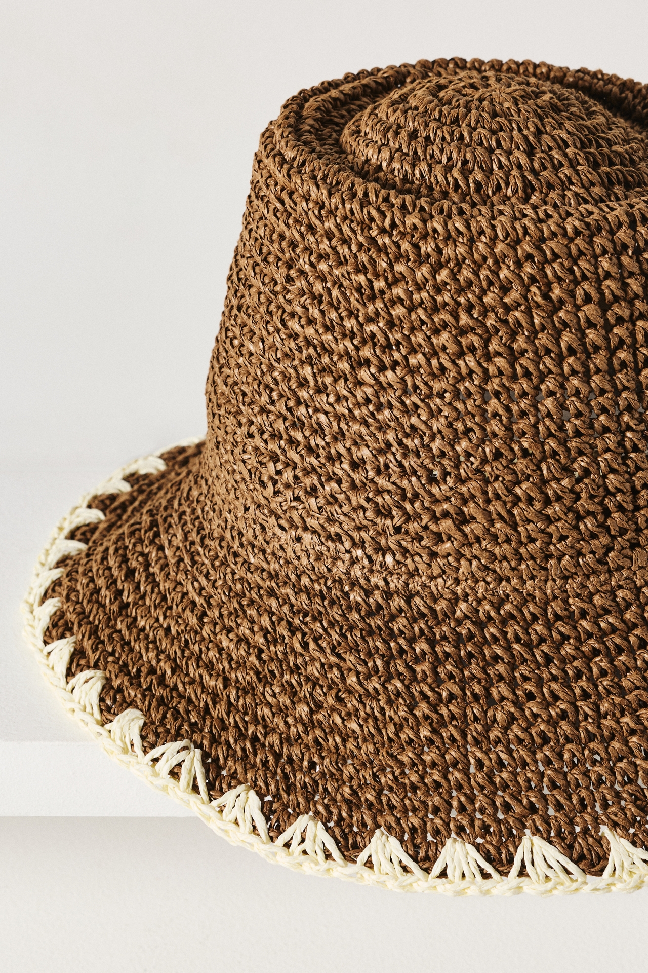 Wyeth Straw Whipstitch Bucket Hat