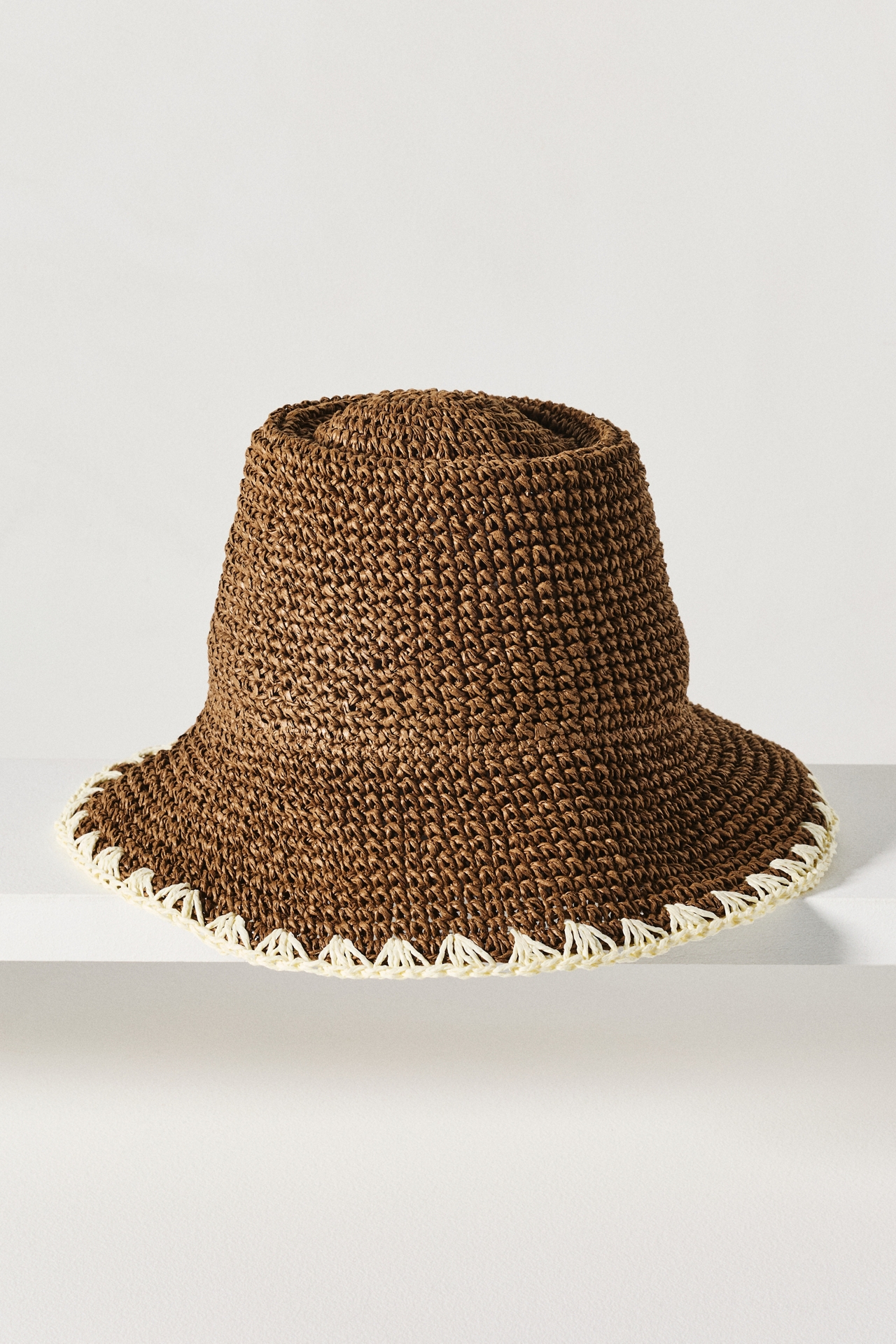 Wyeth Straw Whipstitch Bucket Hat