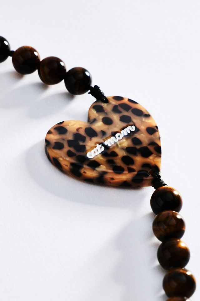 Solar Eclipse Hand-Painted Charm Beaded Phone Chain #1