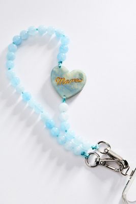 Solar Eclipse Hand-Painted Charm Beaded Phone Chain