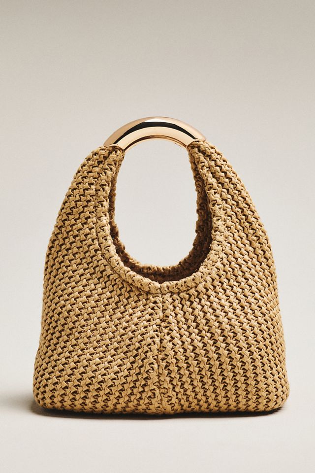 Dolce Vita Eveliser Raffia Mini Slouchy Bag #1