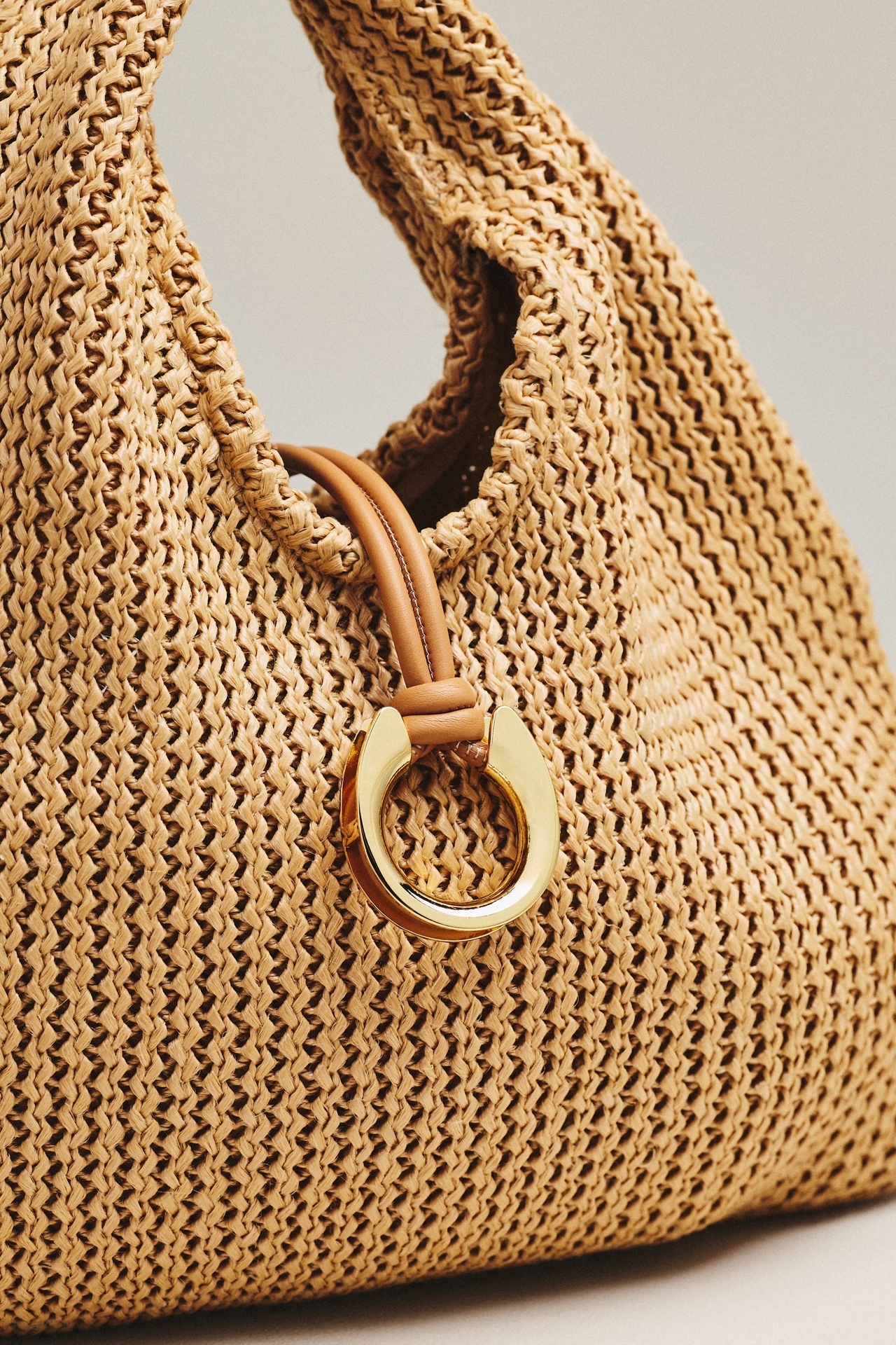 Dolce Vita Martin Raffia Slouchy Bag