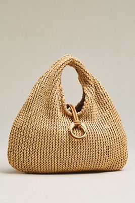 Dolce Vita Martin Raffia Slouchy Bag