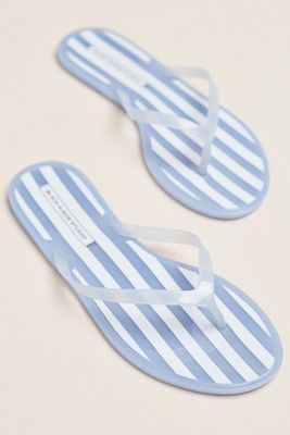 Black Suede Studio Jelly Flip-Flop Sandals
