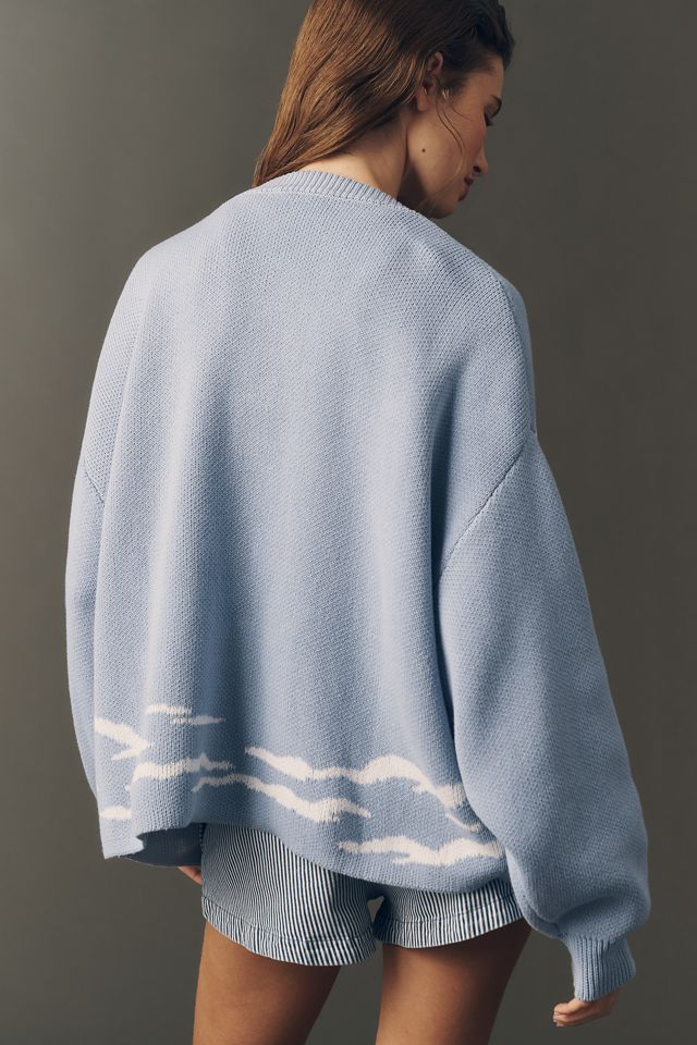 Bel Kazan Cotton Knit Landscape Cardigan | Anthropologie