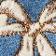 Dusky Blue Lattice Bows