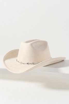 Faux Suede Studded Rancher Hat | Anthropologie