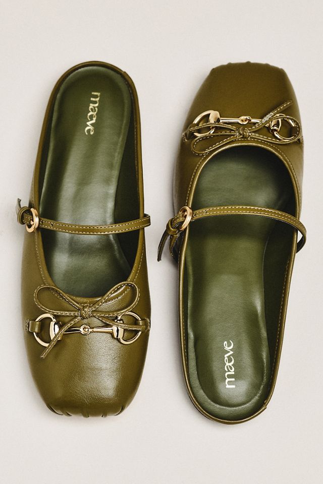 Maeve Horsebit Mule Ballet Flats #3