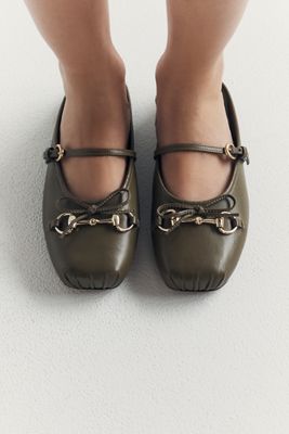 Maeve Horsebit Mule Ballet Flats