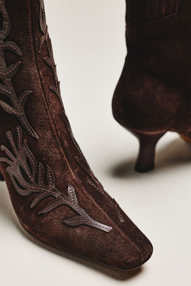 Maeve Leather Appliqué Ankle Boots #2