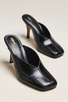 Maeve Square-Toe Mule Heels | Anthropologie