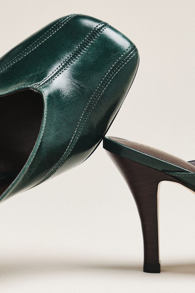 Maeve Square-Toe Mule Heels #3