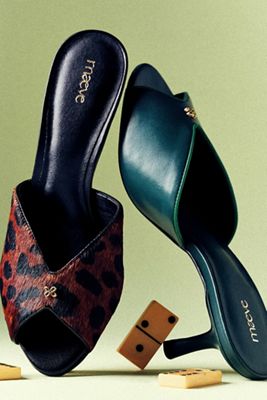 Maeve Peep-Toe Kitten Heels