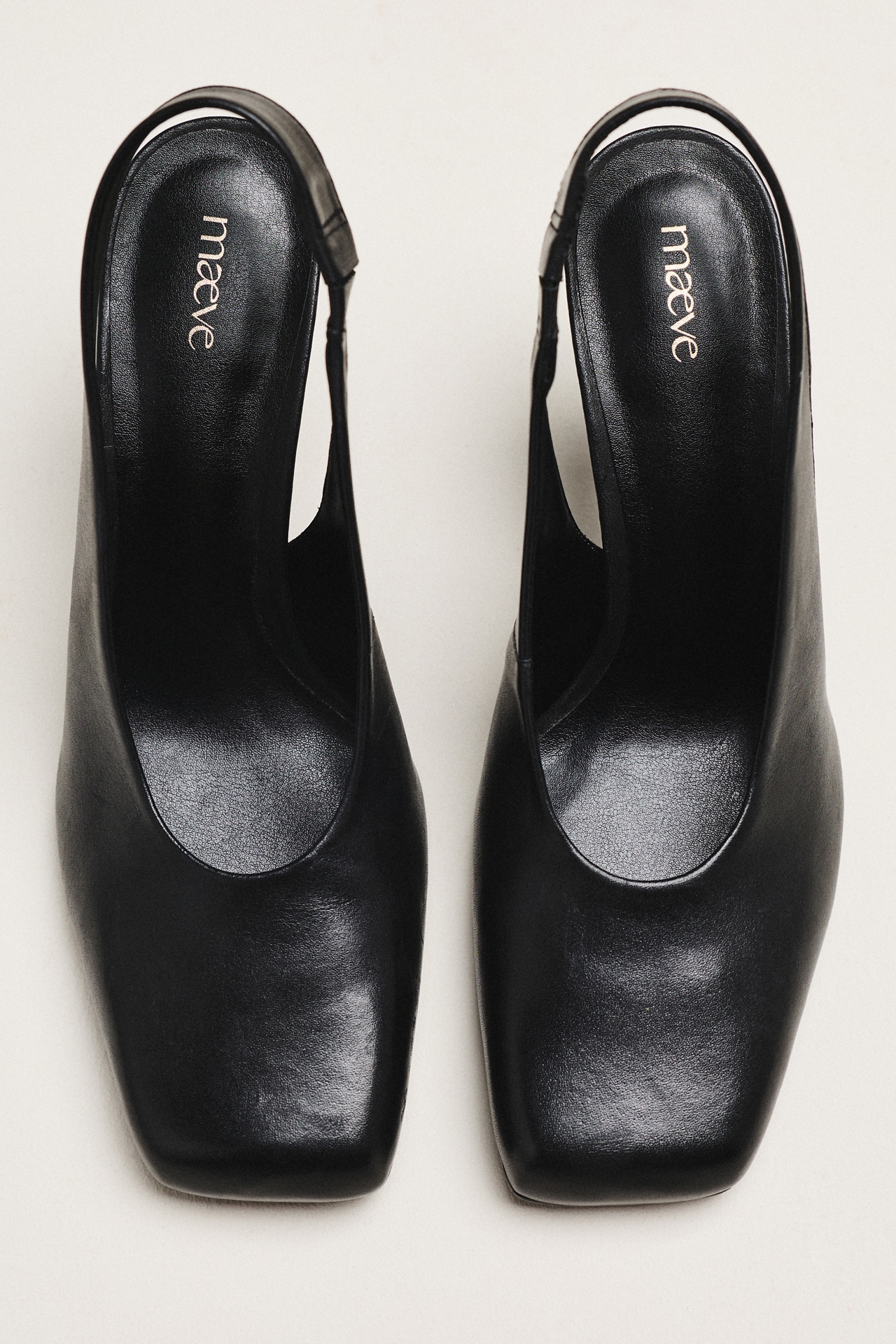 Maeve Square-Toe Slingback Pumps