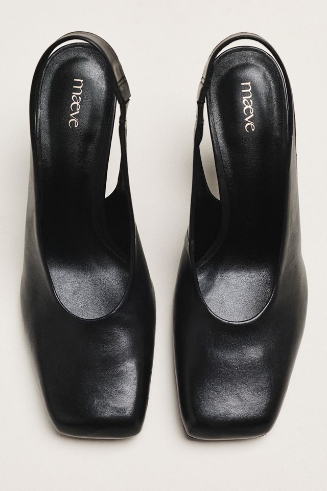 Maeve Square-Toe Slingback Pumps #1