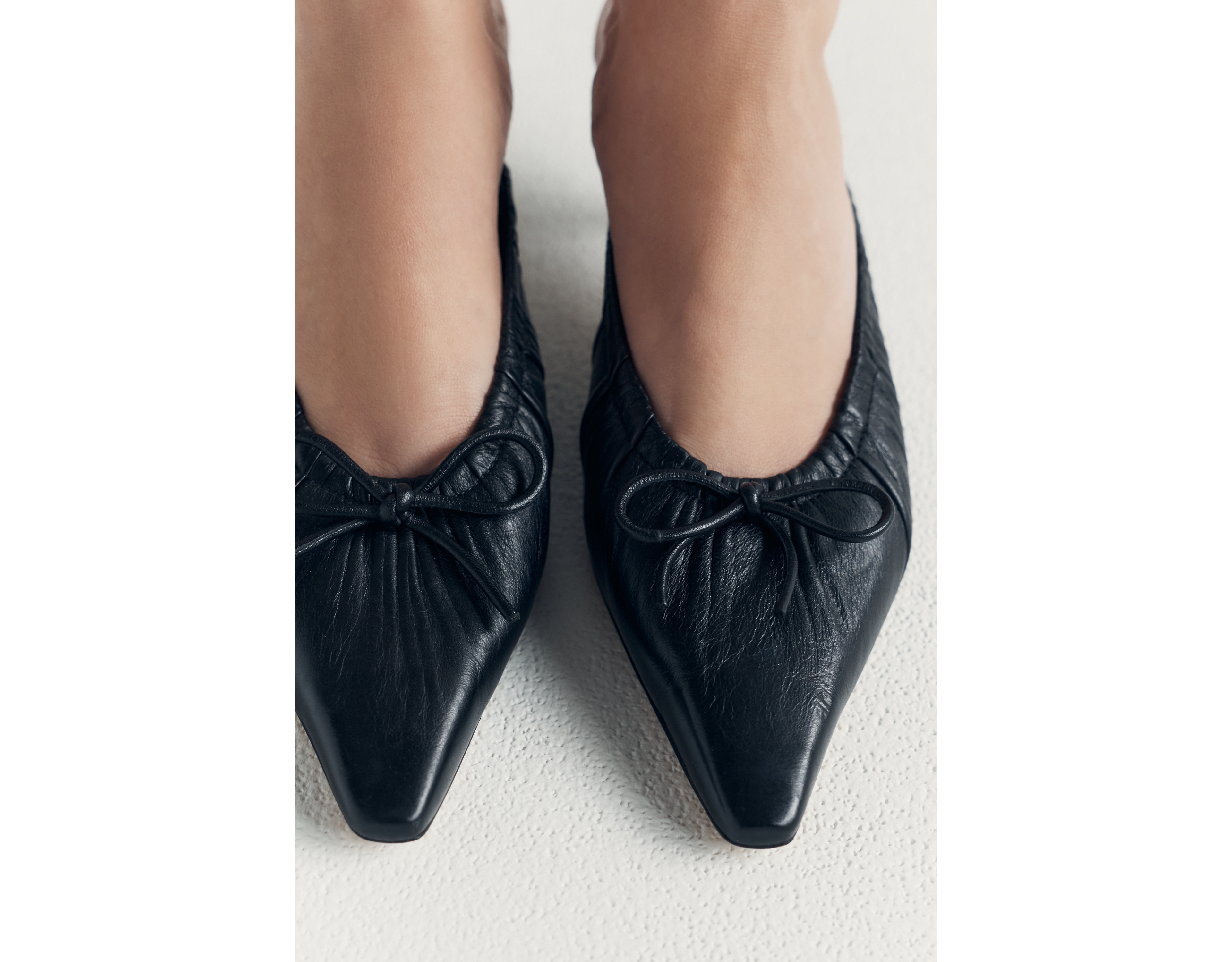 Maeve Cinched Bow Kitten Heel Mules