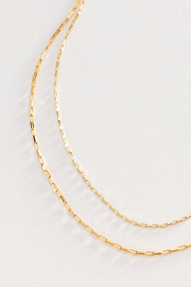 Heather Hawkins Draped Drawn Box Chain Necklace #1