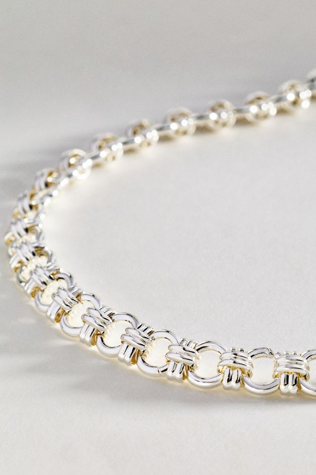 Collier à chaîne épaisse nouée #1