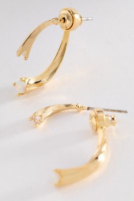 Crystal Front-Back Drop Earrings