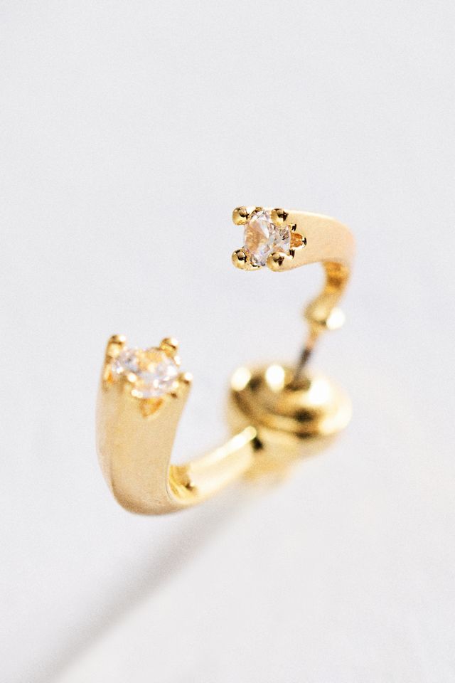 Crystal Front-Back Drop Earrings #1