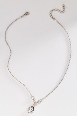 Bezel Crystal Pendant Ball Chain Necklace