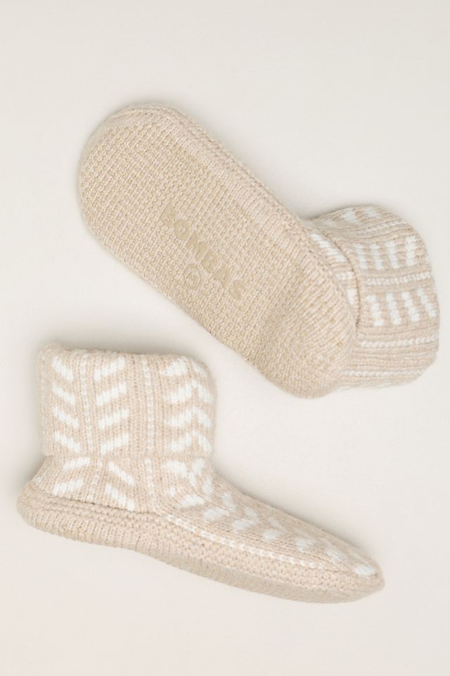 Bombas Fair Isle Gripper Slipper Booties #1