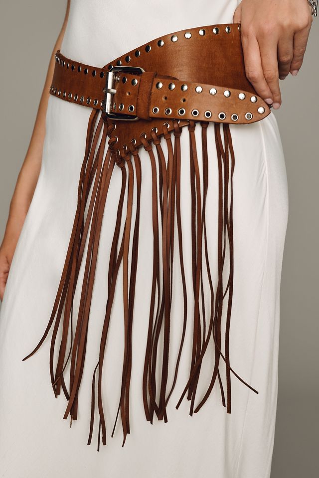 Z & L Fringed Asymmetric Belt #1
