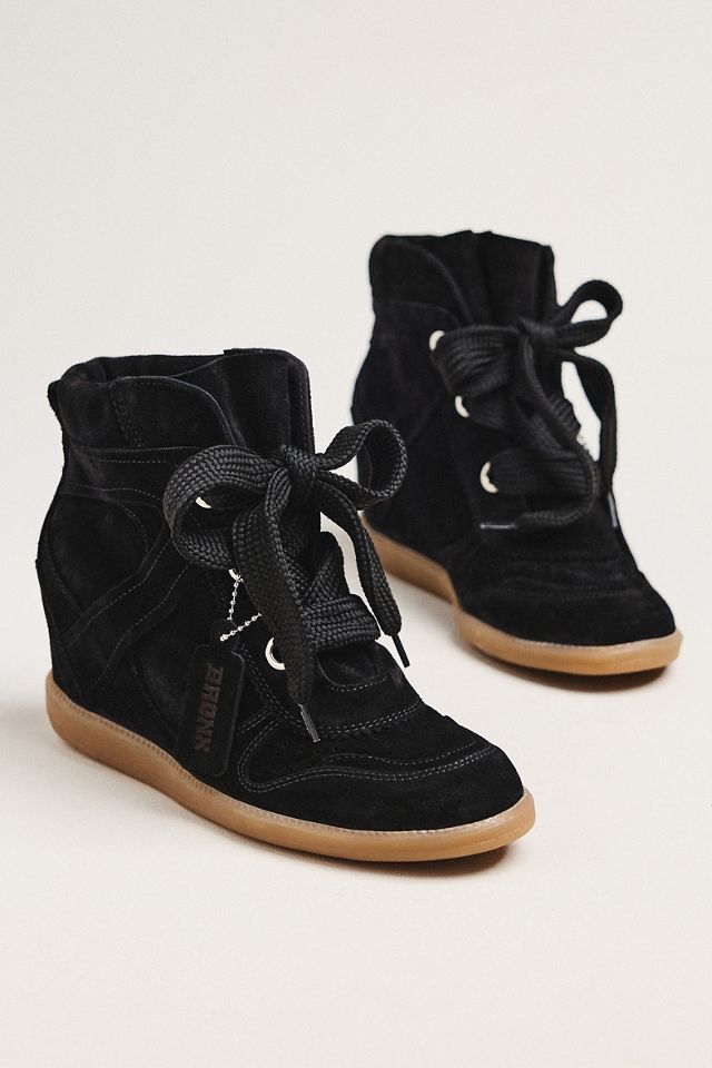 Bronx Jae-yy Suede Wedge Sneakers #1