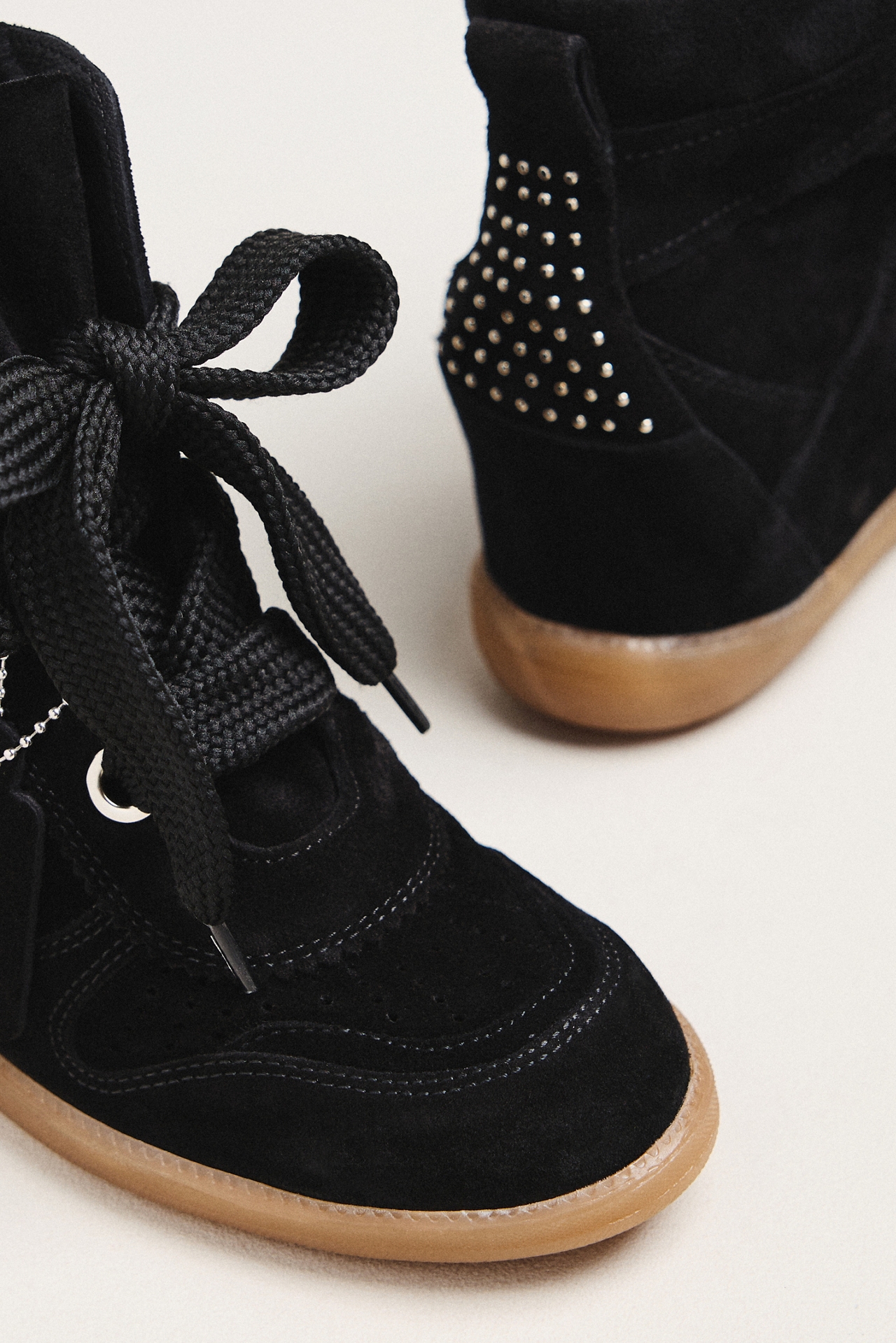 Bronx Jae-yy Suede Wedge Sneakers