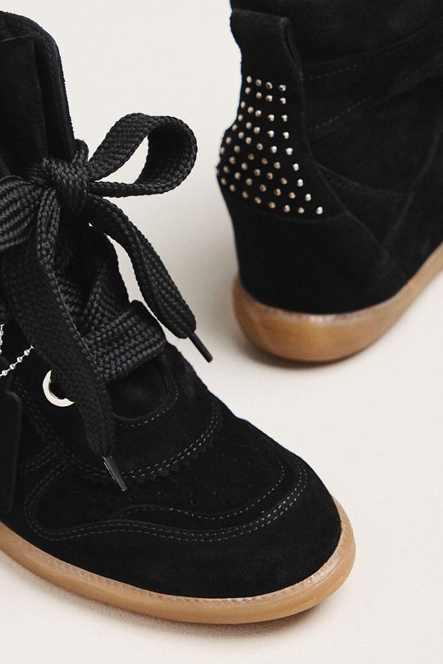 Bronx Jae-yy Suede Wedge Sneakers #2