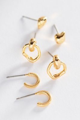 Orecchini di Cristallo con Conchiglia Estiva, Set di 3