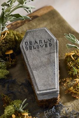 Halloween Coffin Candle, Tilled Earth