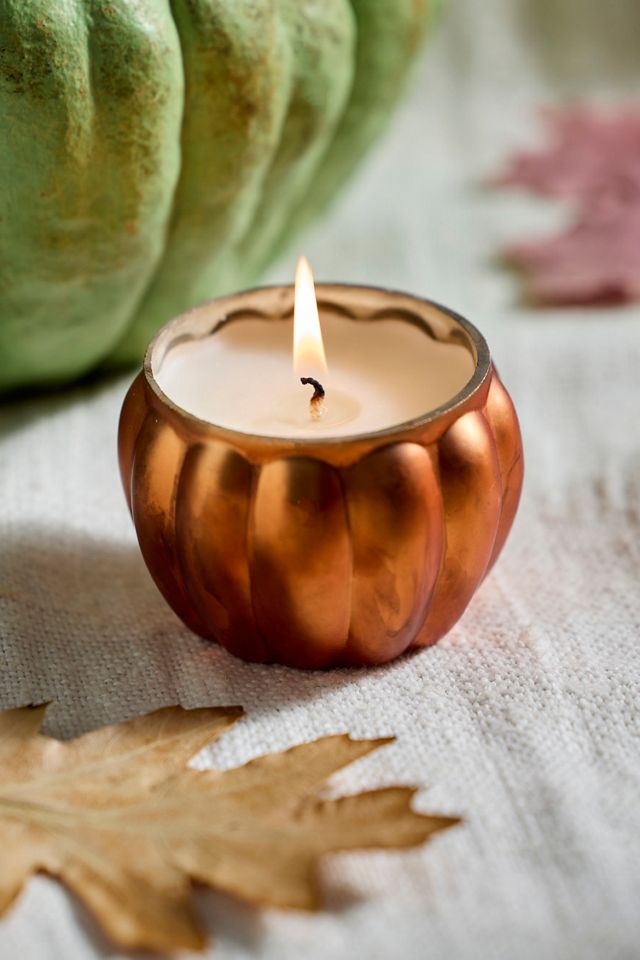 Mini Harvest Festival Pumpkin Candles, Set of 3 #1